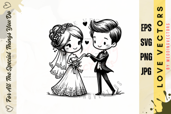 Timeless Romance: The C3844 Wedding Vector Series