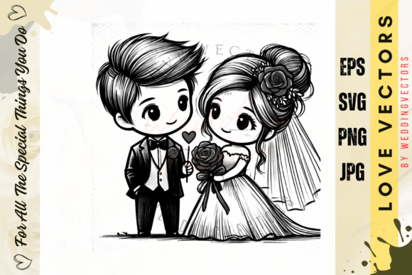 Wedding Couple and Love Vectors - C366: A Designer's Guide