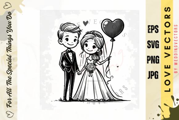 Wedding Couple and Love Vectors - C3847: A Design Deep Dive