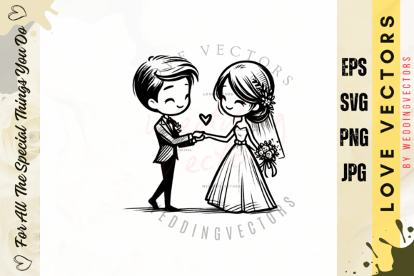 Wedding Couple and Love Vectors - C3861: A Designer's Guide